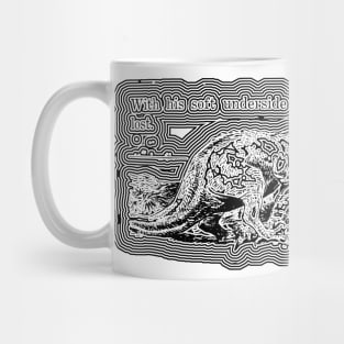 Trippy T-Rex Having a Snack Mug